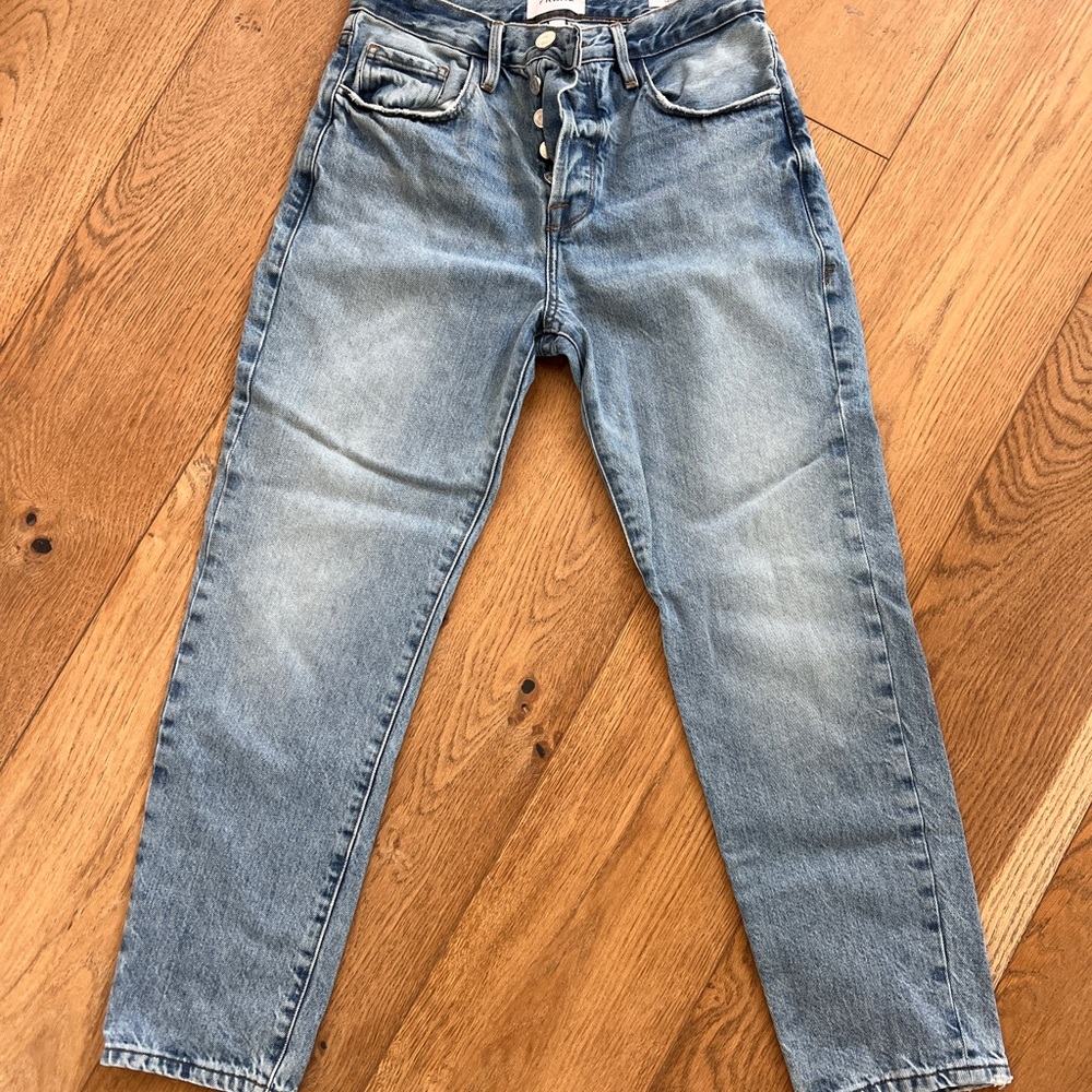 Frame Le Original - Denim Blue Straight Jeans